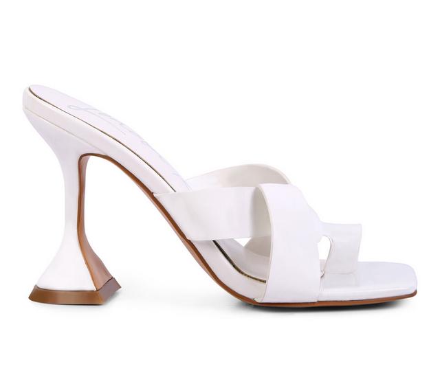 Women's London Rag Snatched Dress Sandals in White color