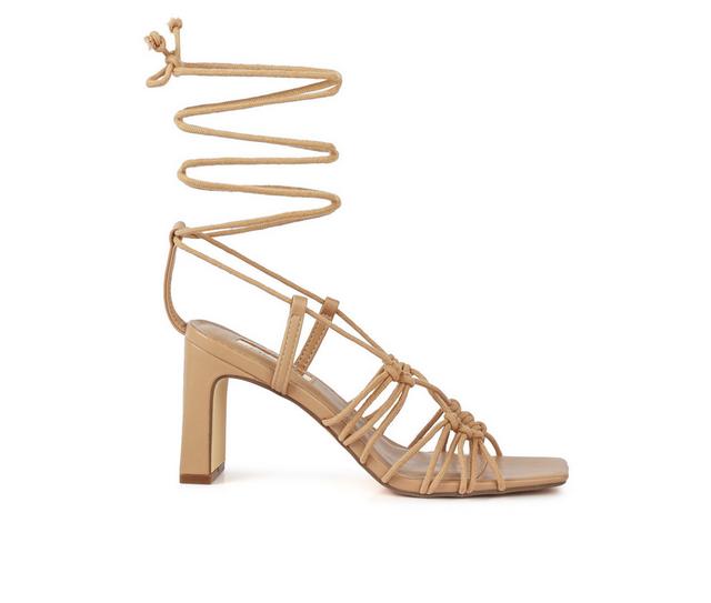 Women's London Rag Strings Attach Dress Sandals in Camel color