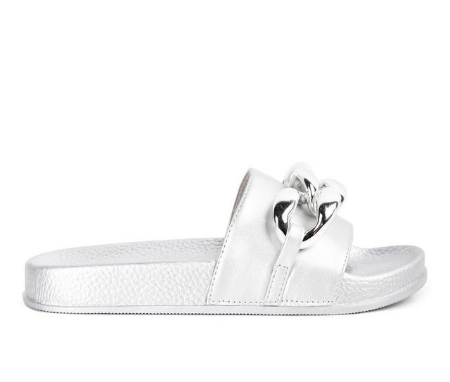 Women's London Rag Ishtar Sandals in Silver color