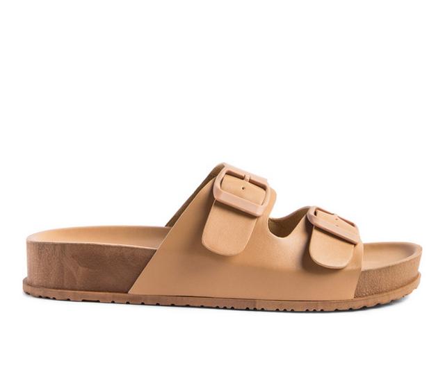 Women's London Rag Minata Sandals in Latte color