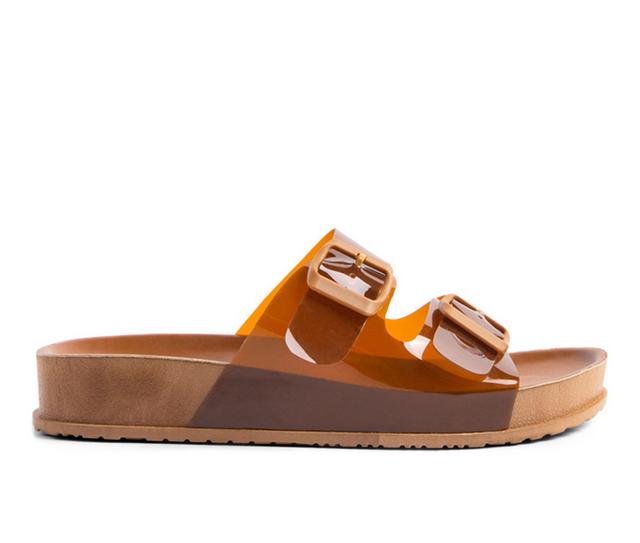 Women's London Rag Minata Sandals in Mocca color