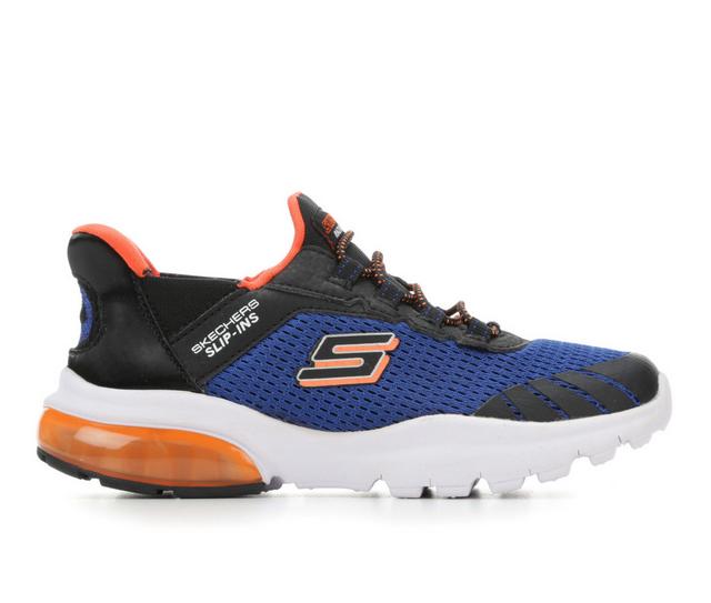 Boys' Skechers Little Kid & Big Kid Skechers Razor Flex Air Running Shoes in Royal/Black color