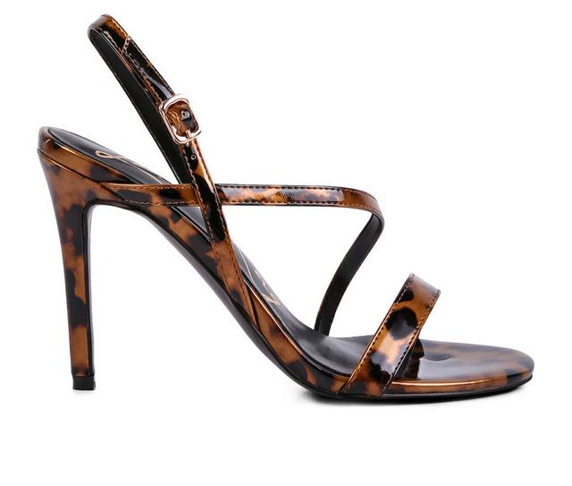 Women's London Rag Skyfall Dress Sandals in Leopard color