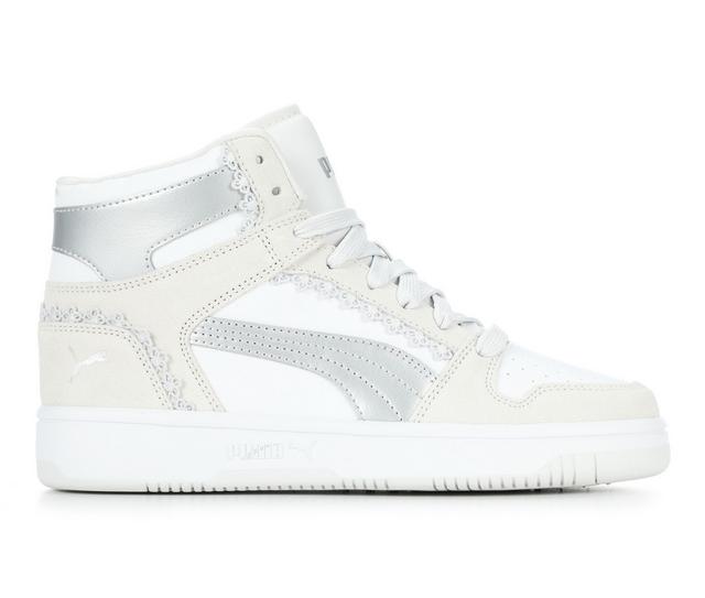 Women's Puma Rebound High-Top Sneakers in Grey color