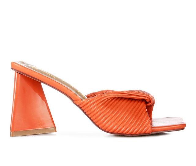 Women's London Rag Cupid Kiss Dress Sandals in Orange color