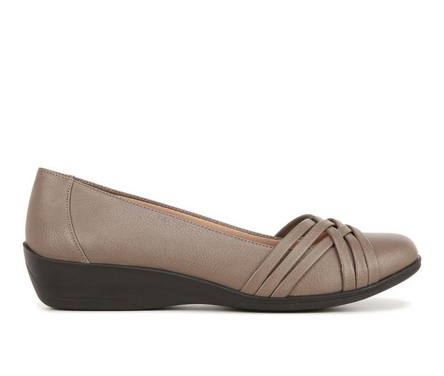 Women's LifeStride Incredible Low Wedge Flats in Beige color