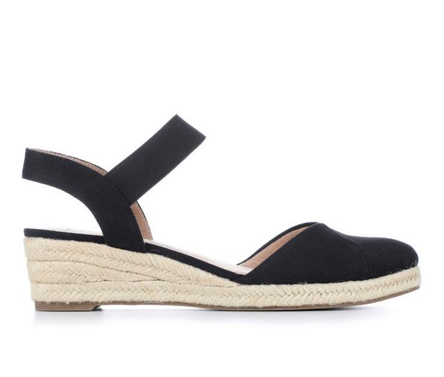 Women's LifeStride Kimmie Espadrille Wedges in Black color