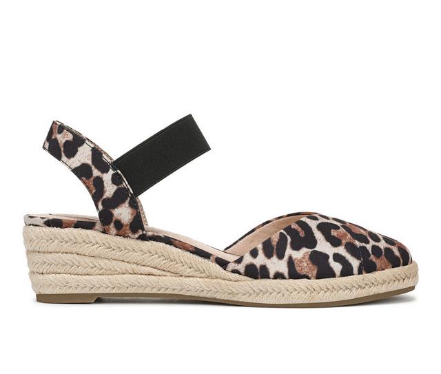 Women's LifeStride Kimmie Espadrille Wedges in Leopard color