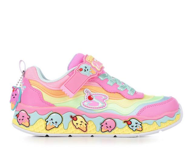 Girls' Skechers Sundae Sweeties 10.5-4 Running Shoes in Multi/Pink color