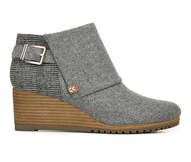 Women's Dr. Scholls Create Wedge Booties in Mid Grey color