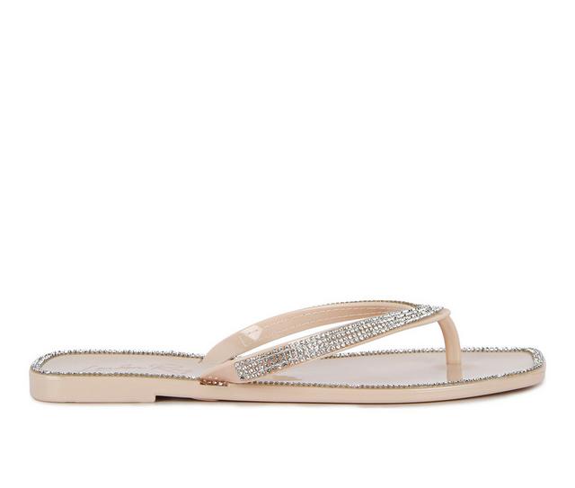 Women's London Rag Golightly Flip-Flops in Nude color