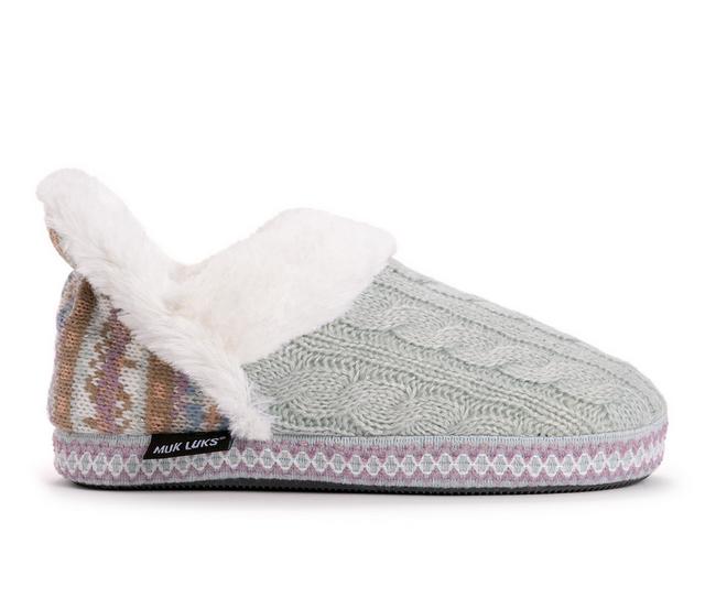 MUK LUKS Women's Magdalena Slippers in Cumulus color