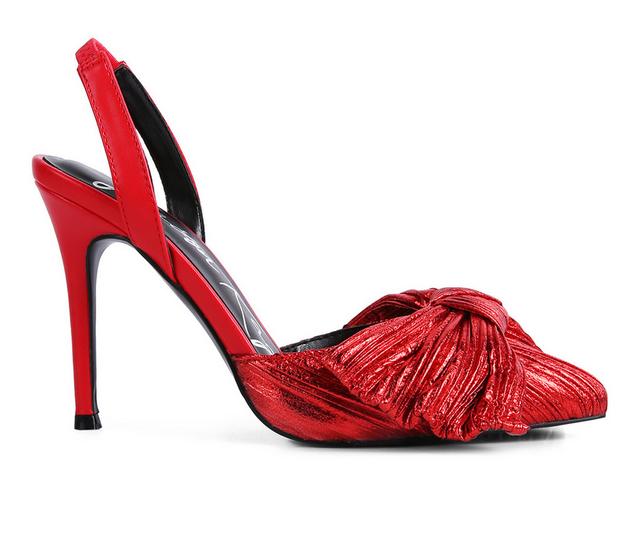 Women's London Rag Kiki Pumps in Red color