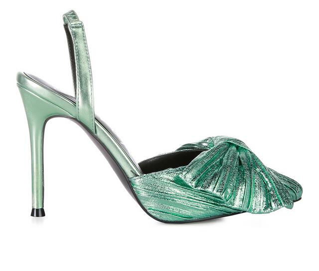 Women's London Rag Kiki Pumps in Jade Green color