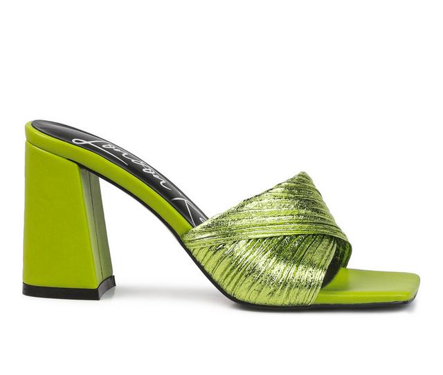 Women's London Rag Salty You Dress Sandals in Green color