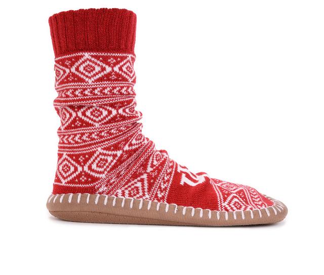 MUK LUKS Game Day Indiana Hoosiers Slipper Socks in Indiana color
