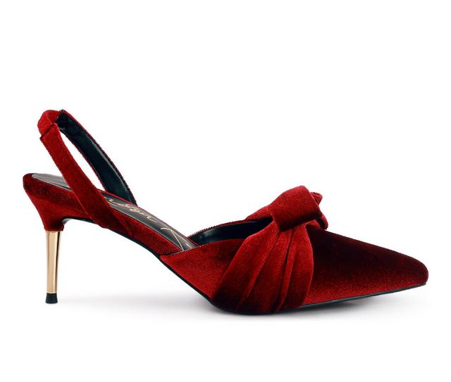 Women's London Rag Mayfair Pumps in Burgundy color