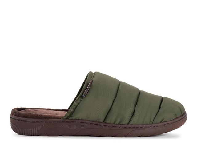 MUK LUKS Men's Grayson Slippers in Green Gables color