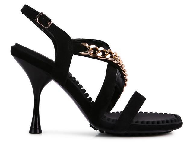 Women's Rag & Co Domeda Dress Sandals in Black color