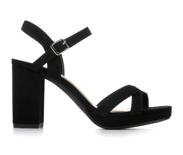 Women's Y-Not Martel Dress Sandals in Black Nub color