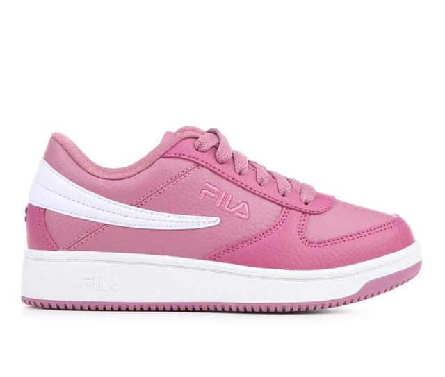 Girls' Fila Little Kid & Big Kid A-Low Sneakers in Rose/White color