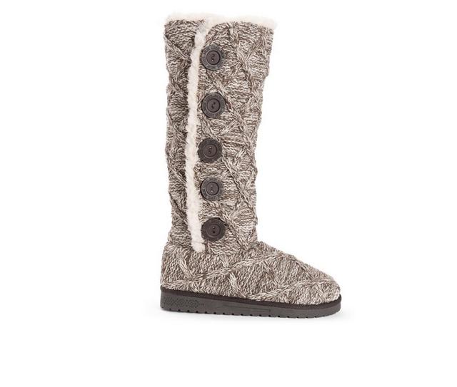 Women's Essentials by MUK LUKS Malena Winter Boots in Stone Lattice color