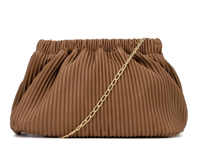 Olivia Miller Freya Clutch Handbag in Nude color