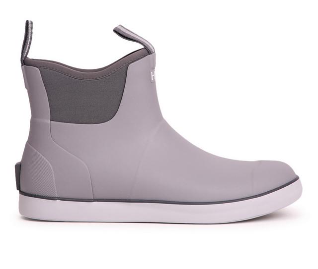 Men's Huk Rogue Wave Rain Boots in Grey color