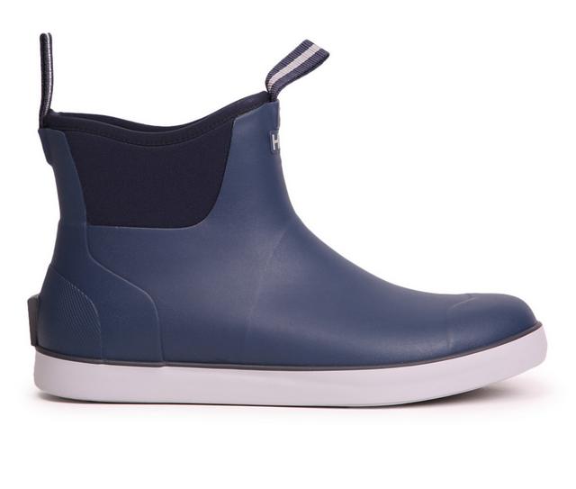 Men's Huk Rogue Wave Rain Boots in Sargasso Sea color