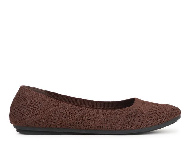 Women's Harborsides Narelle Flats in Chocolate color