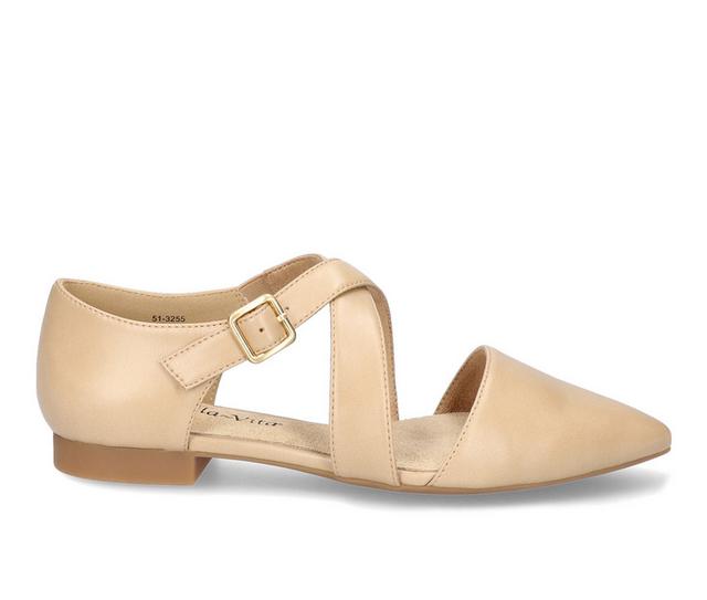 Women's Bella Vita Maddie Flats in Nude color