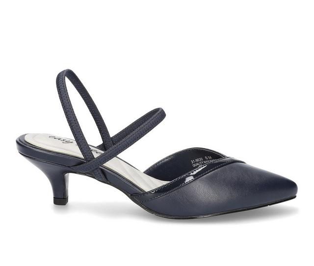 Women's Easy Street Unna Pumps in Navy color