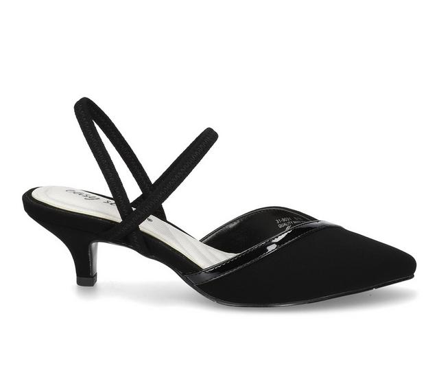 Women's Easy Street Unna Pumps in Black Lamy color