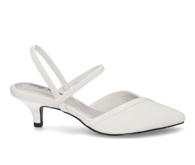 Women's Easy Street Unna Pumps in White color