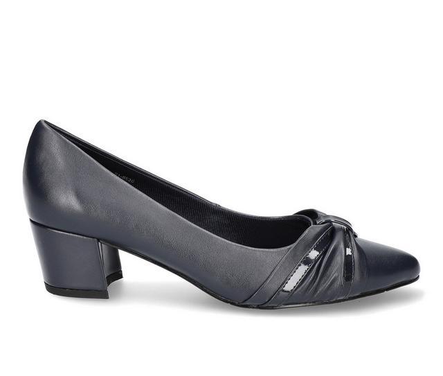 Women's Easy Street Millie Pumps in Navy color
