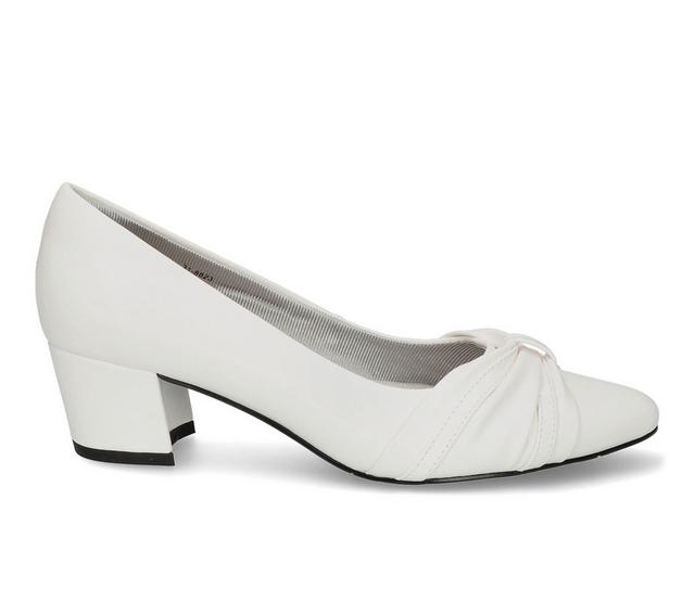 Women's Easy Street Millie Pumps in White color