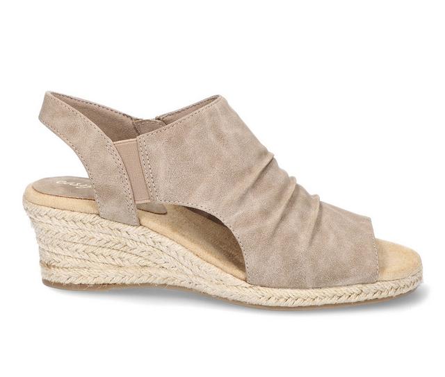 Women's Easy Street Teje Espadrille Wedge Sandals in Natural color