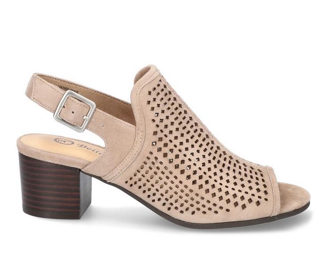 Women's Bella Vita Emmalyn Dress Sandals in Almond color