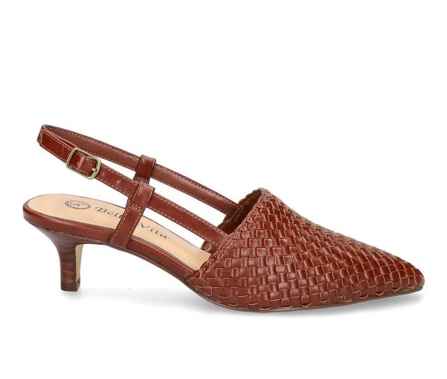 Women's Bella Vita Kaisley Pumps in Dark Tan color