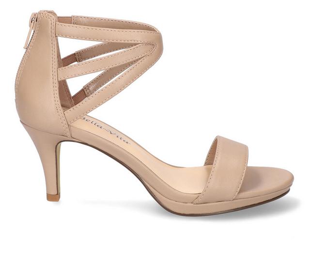 Women's Bella Vita Everly Dress Sandals in Nude color