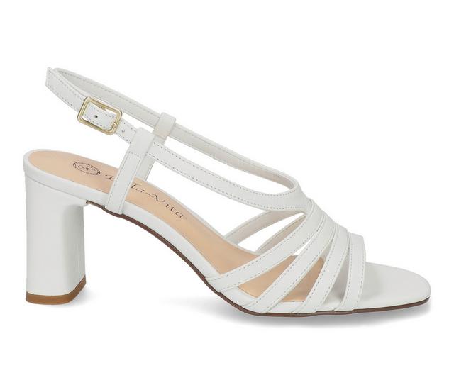 Women's Bella Vita Gretta Dress Sandals in White color