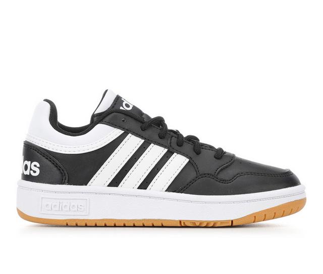 Boys' Adidas Hoops 3.0 Kids 10.5-7 Sneakers in Black/White/Gum color