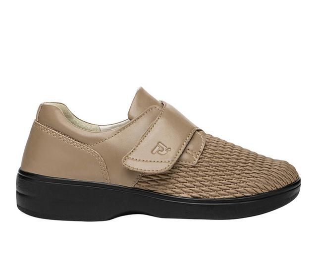 Women's Propet Olivia Flats in Taupe color