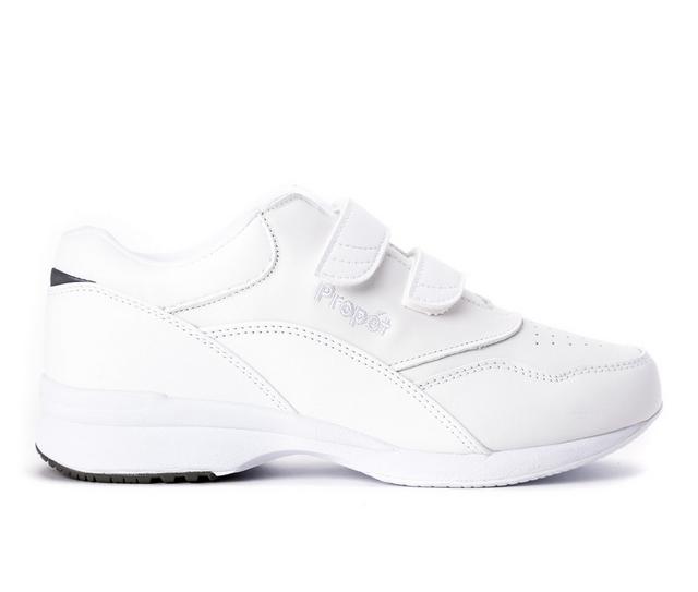 Women's Propet Tour Walker Strap Sneakers in White color