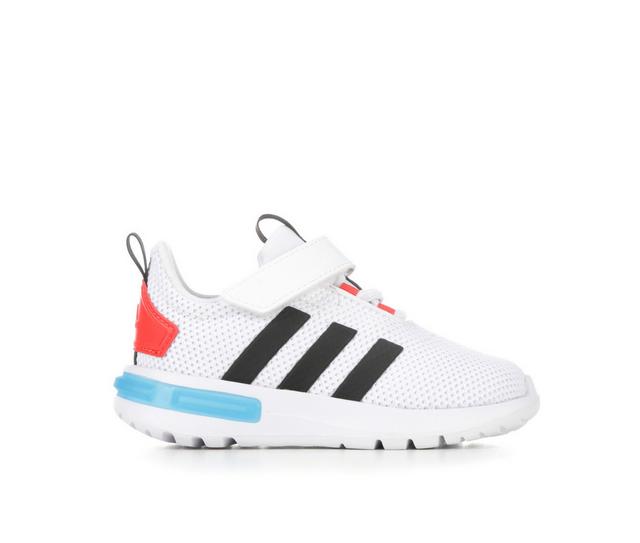 Boys' Adidas Infant & Toddler Racer TR23 Running Shoes in White/Black/Red color