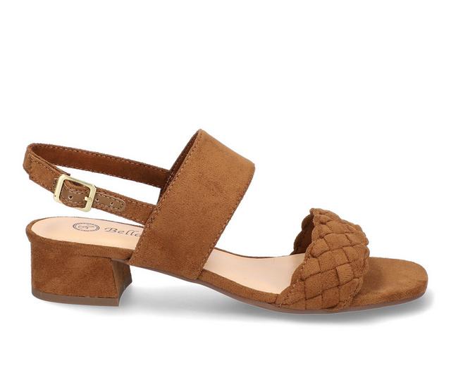 Women's Bella Vita Ellison Dress Sandals in Cognac color