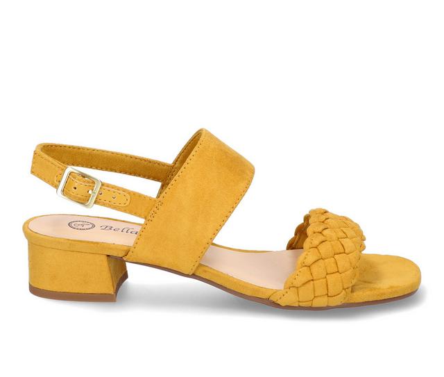 Women's Bella Vita Ellison Dress Sandals in Mustard color