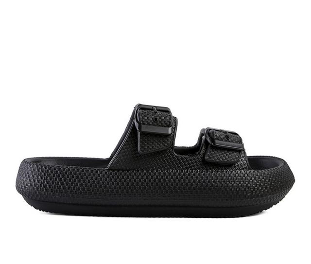 Women's London Rag Loma Platform Slide Sandals in Black color