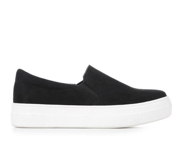 Girls' Soda Little Kid & Big Kid Regal Slip-on shoe in Black Micro color