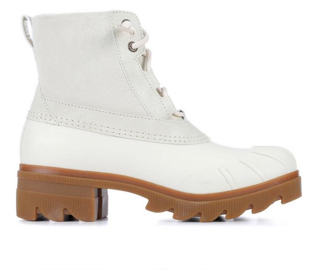 Women's Sperry Syren Ascend Core Rain Boots in Cream color